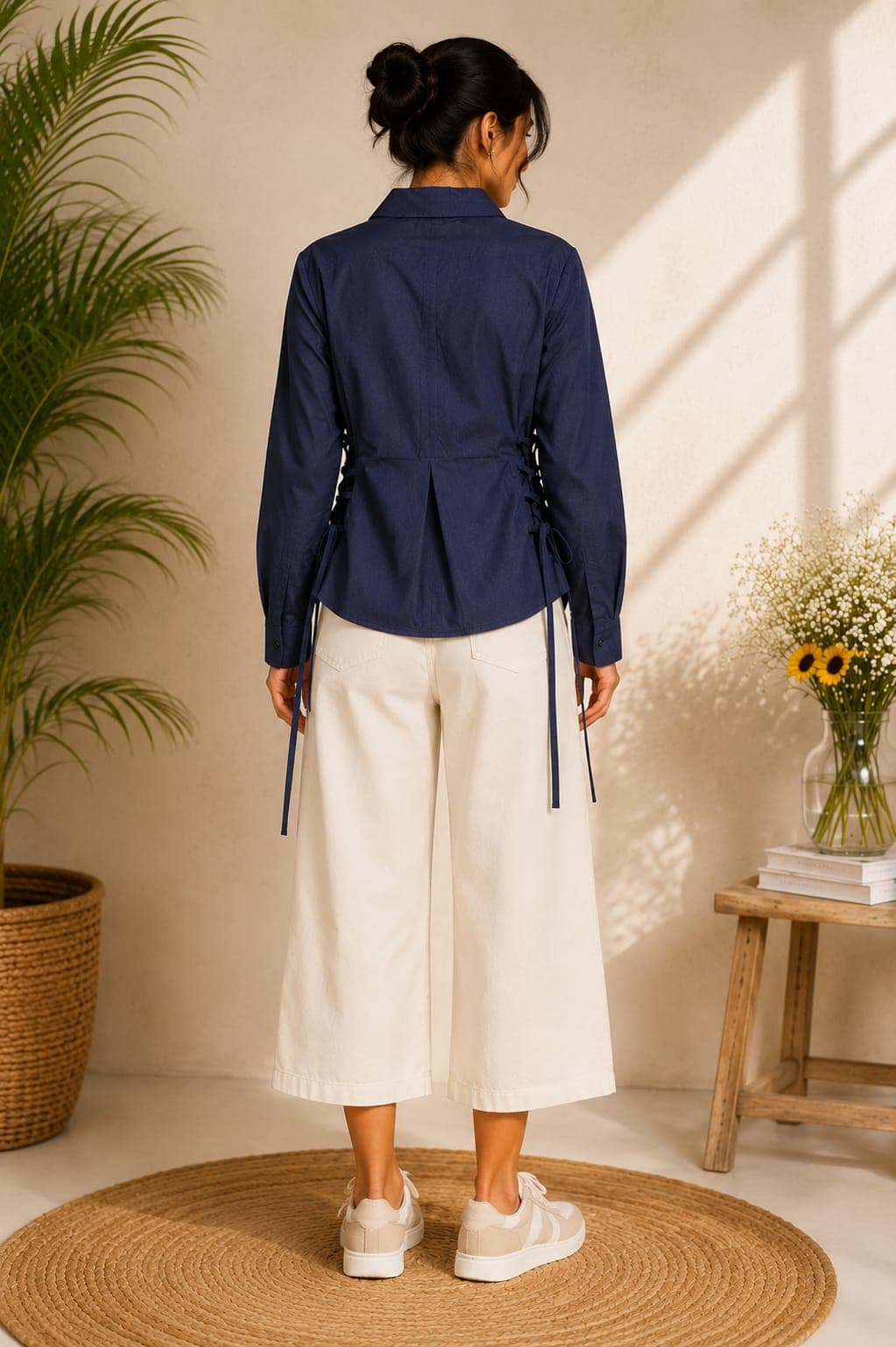 Side Lace-Up Shirt