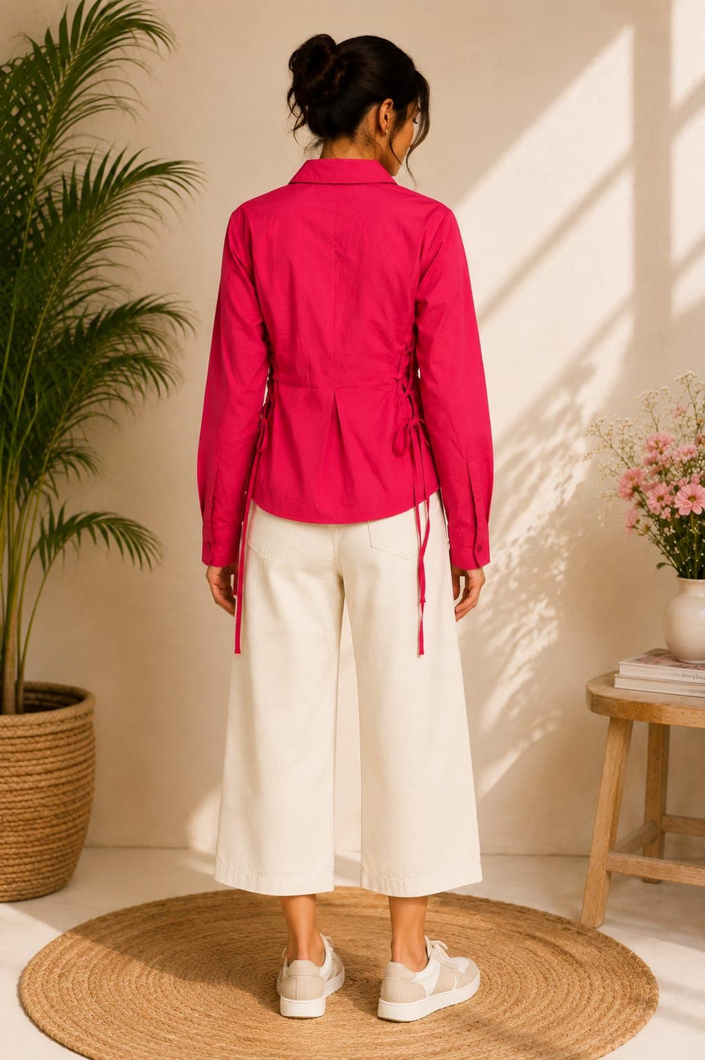 Side Lace-Up Shirt