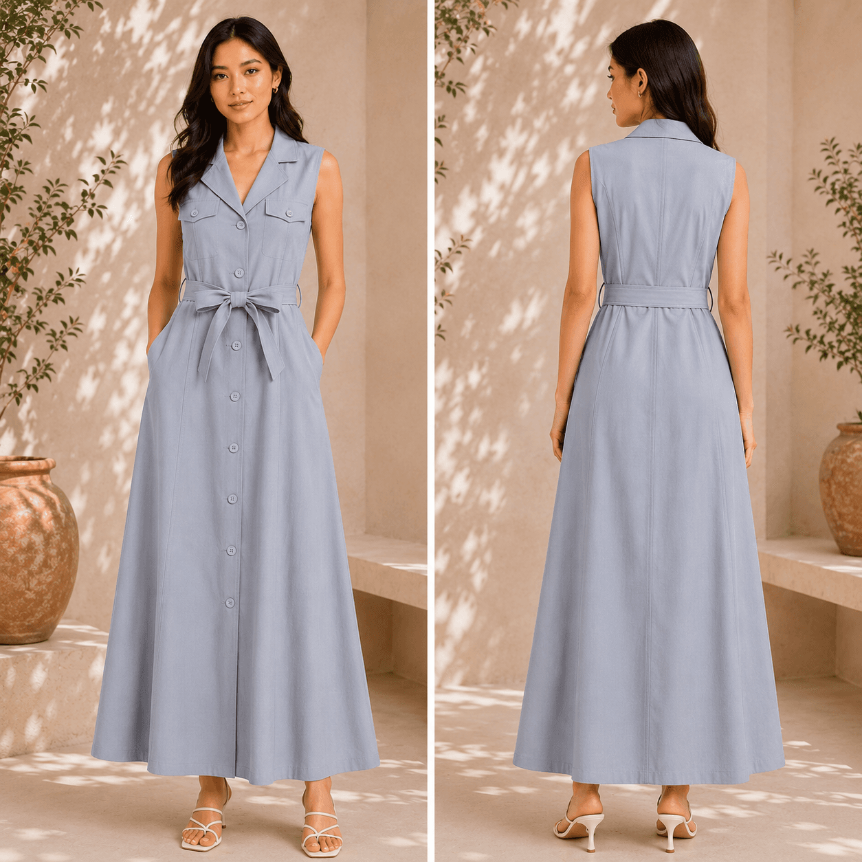 Belted Blazer Dress