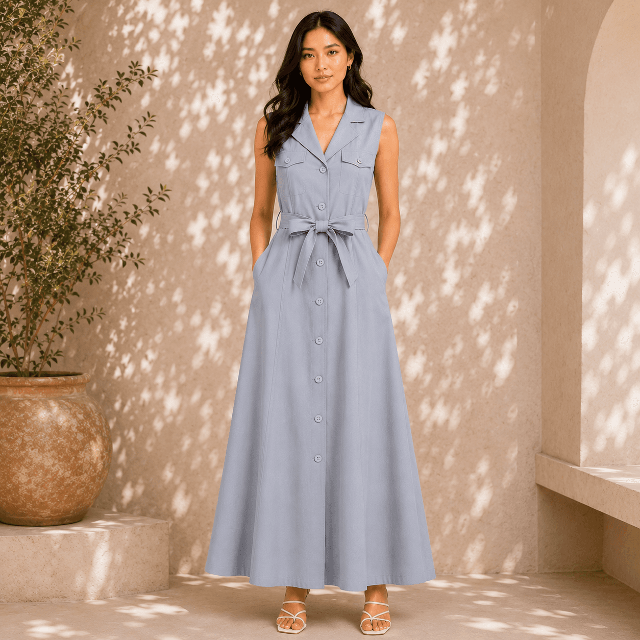 Belted Blazer Dress