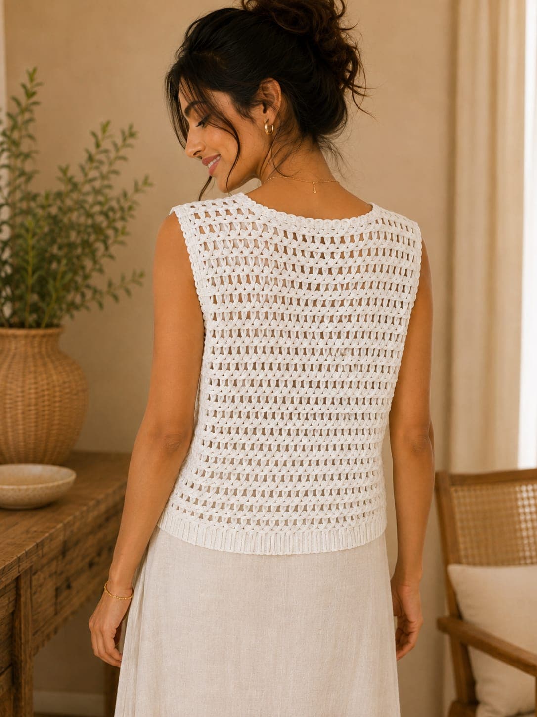 Soft Boho Embroidery Vest