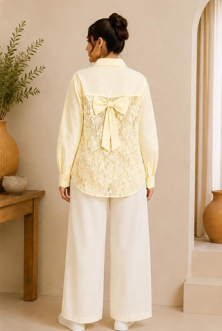 Lace Bow Shirt